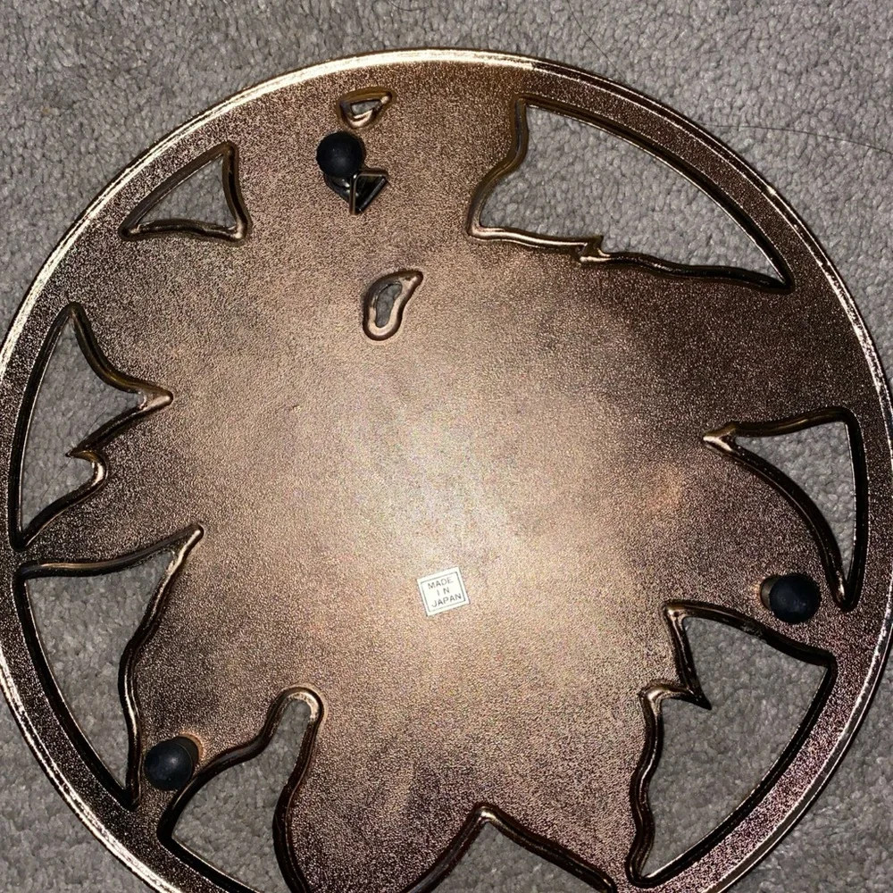 Vintage Made‎ In Japan Poinsettia Trivet Holidays Christmas Decor